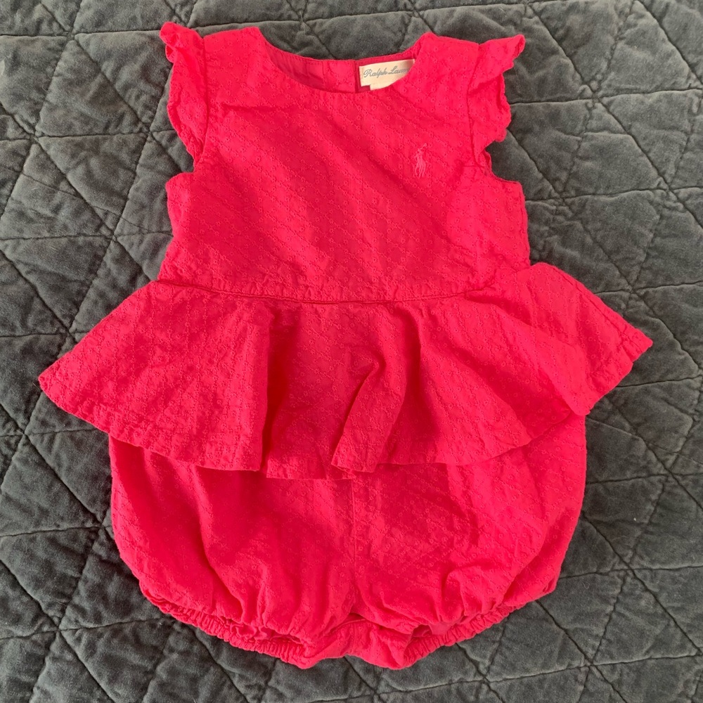 Ralph Lauren Pink Romper One Piece